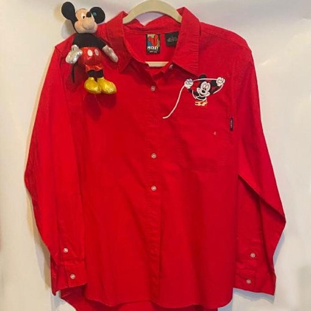 Mickey Mouse red longsleeve shirt